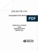 Atlas TX-110 Transmitter Manual