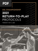 2021 Return To Play Protocols - USL Championship