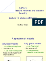 CSC321: Introduction To Neural Networks and Machine Learning Lecture 15: Mixtures of Experts