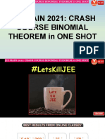 Jee Main 2021: Crash Course Binomial Theorem in One Shot