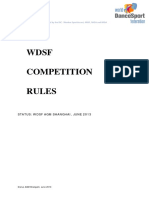 WDSF Competition Rules: Status: WDSF Agm Shanghai, June 2013