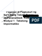 Pagbasa 11 - Q3 - Mod 1 - Tekstong-Impormatibo-1 - Version4