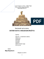 Sistem Kasta u Indijskom Drustvu