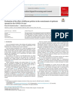 Evaluation of the effect of different policies in the containment of epidemic spreads for the COVID-19 case