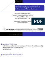 Variable Compleja y Transformadas Integrales