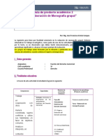 Guía de Producto Académico 2 "Elaboración de Monografía Grupal"