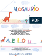 Cuento Infantil: VOCALOSAURIO