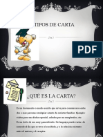 Tipos de Carta