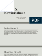 Faktor X Kewirasahaan