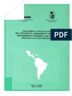 Guia para la evaluacion del potencial energetico en zonas geotermicas durante las etapas previas a la factibilidad