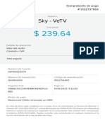 Pago de Servicio Sky - VeTV - 13132737553