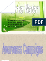 Awareness Campaigns - Curb River Pollution - Gazette Catch Areas - Recycle Used Water
