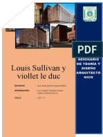 LOUIS SULLIVAN Y VIOLLET LE DUC