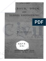 Harbour Dock and Tunnel Engineering by R Srinivasa