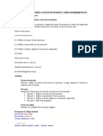 Funciones y Procedimientos C++