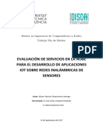 CHUQUIMARCA - Evaluación de Servicios en La Nube para El Desarrollo de Aplicaciones IoT Sobre Red...