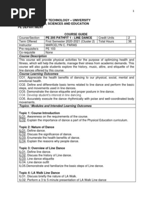 Line Dance Module | Pdf | Jazz Music | Entertainment (General)