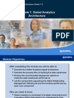Module 1: Siebel Analytics Architecture