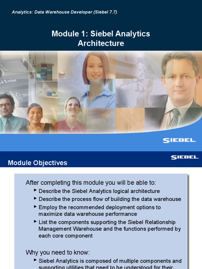 Siebel Analytics Architecture Overview | PDF | Data Warehouse | Databases