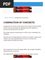 Compaction of Concrete Methods, Defects & Importa