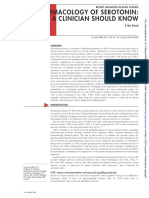 Pharmacology of Serotonin: What A Clinician Should Know: F de Ponti