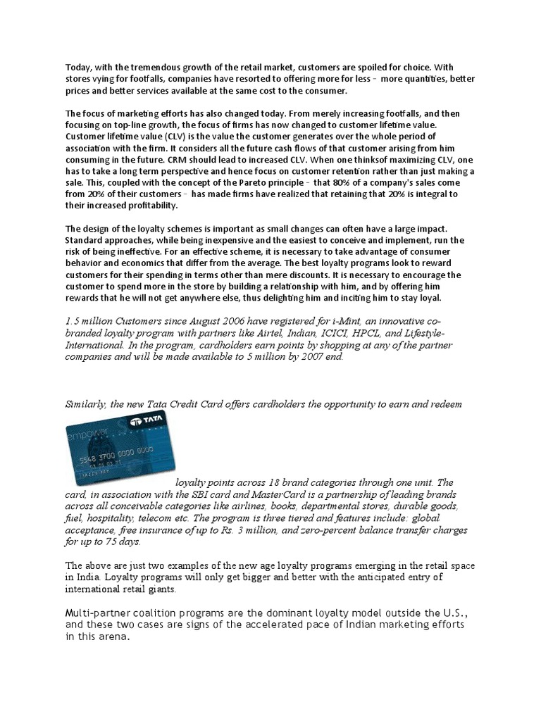 Top Loyalty Programs in India | PDF | Loyalty Program | Retail