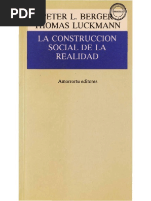テキスト Peter L. Berger, Thomas Luckmann - La Construcción Social de La