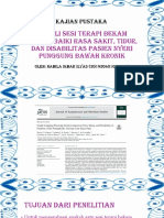 Kajian Pustaka - Sekali Sesi Terapi Bekam Memperbaiki Rasa Sakit, Tidur, Dan Disabilitas Pasien Nyeri Punggung Bawah Kronik