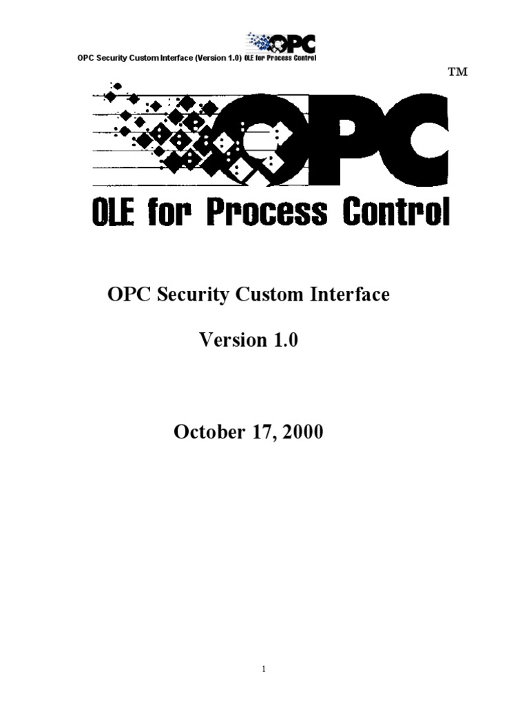 OPC Security 1.00 Specification | PDF | Component Object Model | Access ...