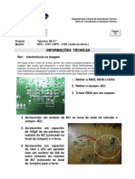 Boletim Televisores CCE HPS - 2197 e HPS - 2199 Interferência Na