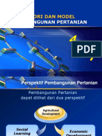 Materi4 - Teori Dam Model Pembangunan Pertanian