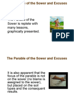The Parable of The Sower and Excuses