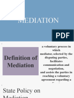 Mediation: 1 Minimal Powerpoint