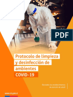 Protocolo de Limpieza y Desinfeccion de Ambientes Covid 19