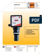 NUS Ultrasonic Level Transmitter: 11.5 Feet in Solids