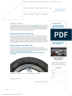 Complete List of Tire DOT Plant Codes - With All Old and New Plant Codes
