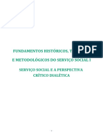 Fundamentos Históricos, Teóricos e Metodológicos Do Serviço Social I - Serviço Social e A Perspectiva Crítico Dialética