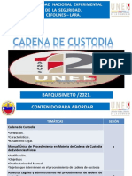 Cadena de Custodia (Homologación CICPC)