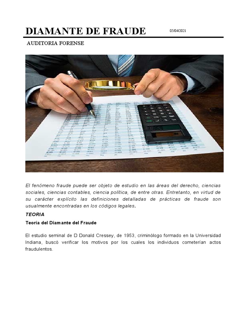 Diamante de Fraude | PDF | Teoría | Thriller y crimen