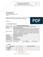 Informe Mensual de Supervisión de Contrato Marzo