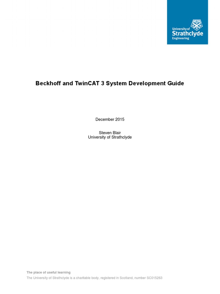 Blair 2015 Beckhoff and TwinCAT 3 System Development Guide | PDF | C++ ...