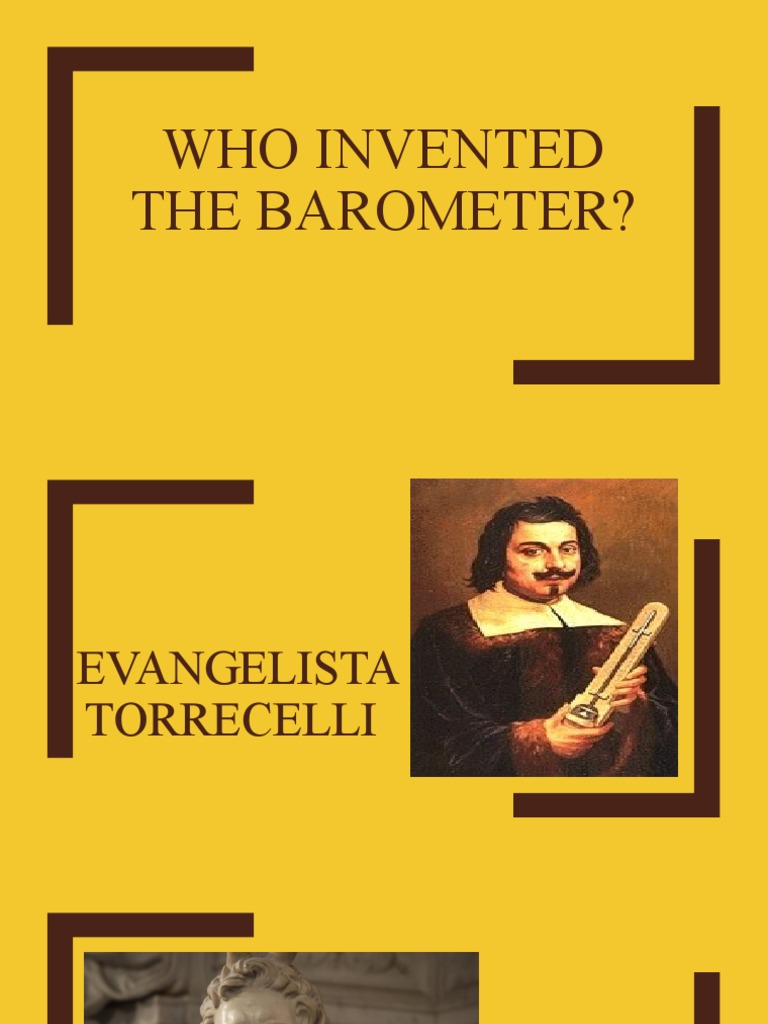 Who Invented The Barometer PDF
