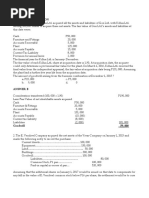 Adv. Accounting. Business Comb. MCQ