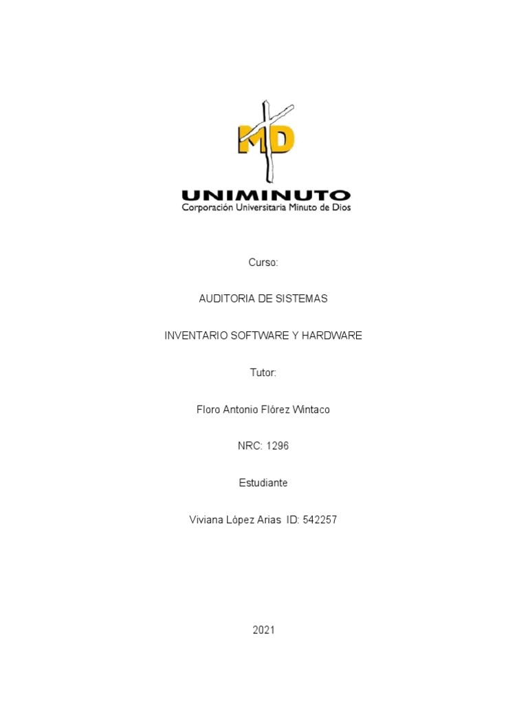 Actividad 3. Inventario de Software y Hardware | PDF | Tecnología