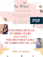 Joco Juice PR Plan 2022-2025