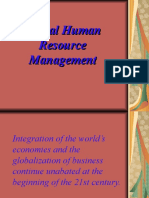 Global Human Resource Management