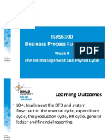 ISYS6300 Business Process Fundamental: Week 9 The HR Management and Payroll Cycle