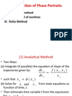 Construction of Phase Portraits: I. Analytical Method II. The Method of Isoclines III. Delta Method