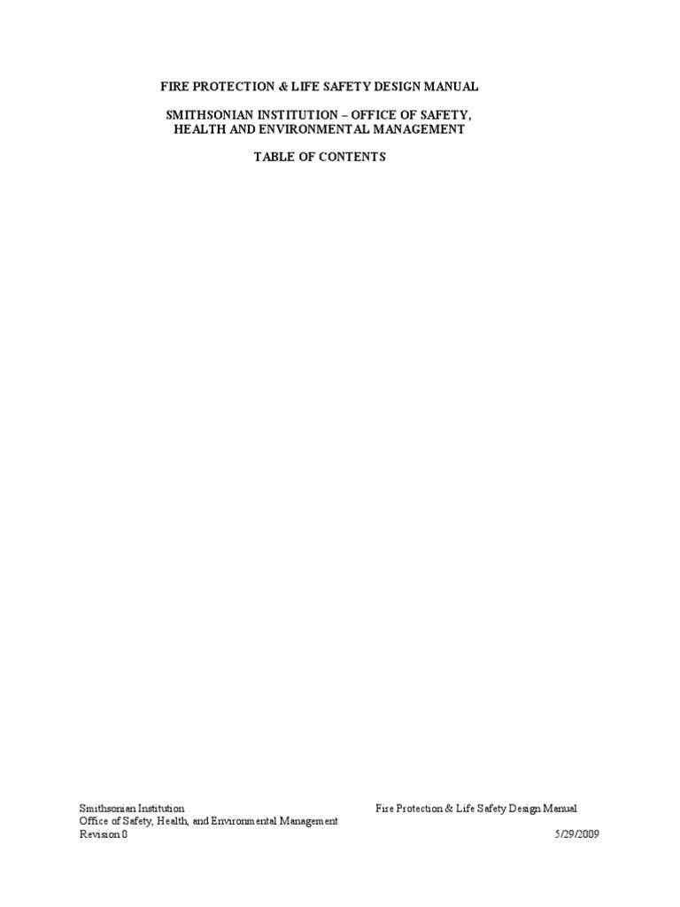 Fire Protection & Life Safety Design Manual | Fire Sprinkler System | Fire  Safety