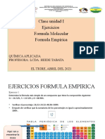 Ejercicios Formula Empirica